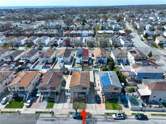 aerial perspective of suburban area