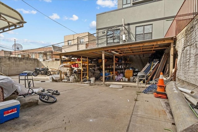 view of patio / terrace with fence