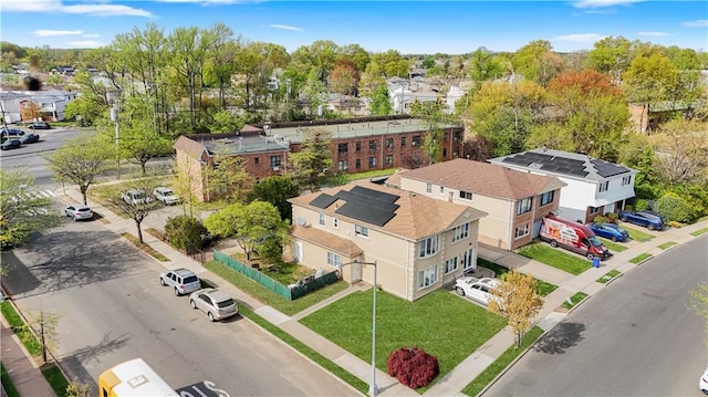 aerial view featuring a residential view