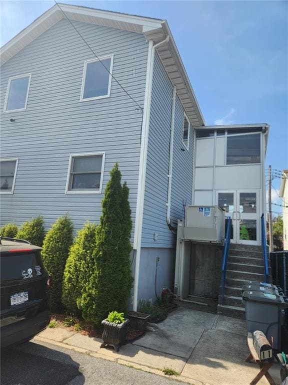 view of property exterior with cooling unit