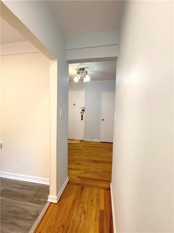 3101 Ocean Pkwy Unit 4O, Brooklyn, NY 11235 - corridor featuring light wood finished floors and baseboards