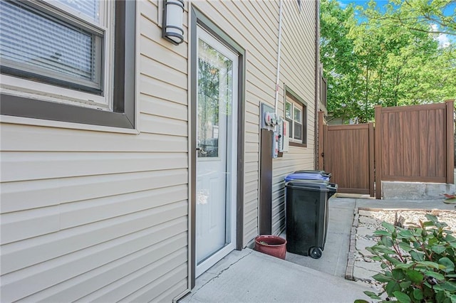 view of patio / terrace with fence