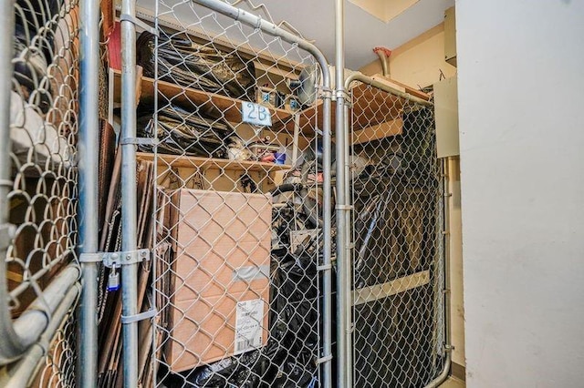 view of storage room