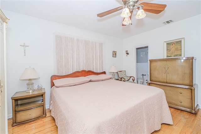 1960 Stillwell Ave, Brooklyn, NY 11223 - bedroom with light wood-type flooring and ceiling fan