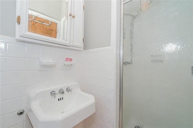 1960 Stillwell Ave, Brooklyn, NY 11223 - bathroom featuring tile walls and a shower stall