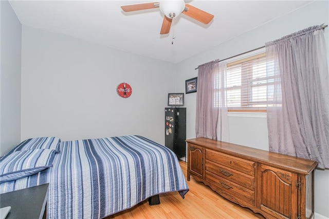 1960 Stillwell Ave, Brooklyn, NY 11223 - bedroom with light wood-type flooring and a ceiling fan