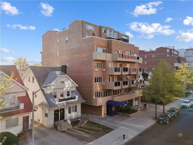 view of property with a residential view