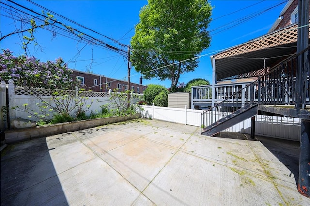 2046 Stuart St, Brooklyn, NY 11229 - view of patio with stairs