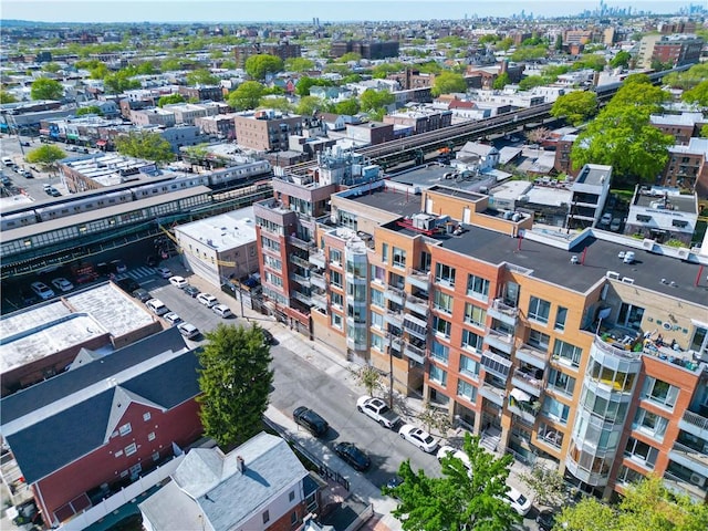 bird's eye view featuring a view of city