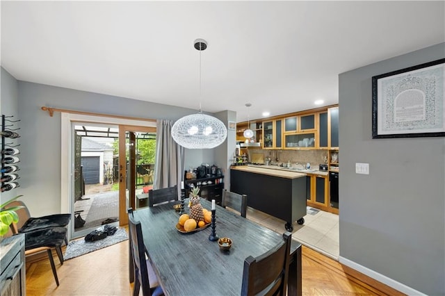 1942 Kimball St, Brooklyn, NY 11234 - dining area featuring recessed lighting and baseboards