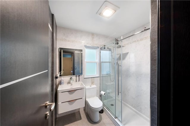 1942 Kimball St, Brooklyn, NY 11234 - bathroom featuring toilet, vanity, and a shower stall