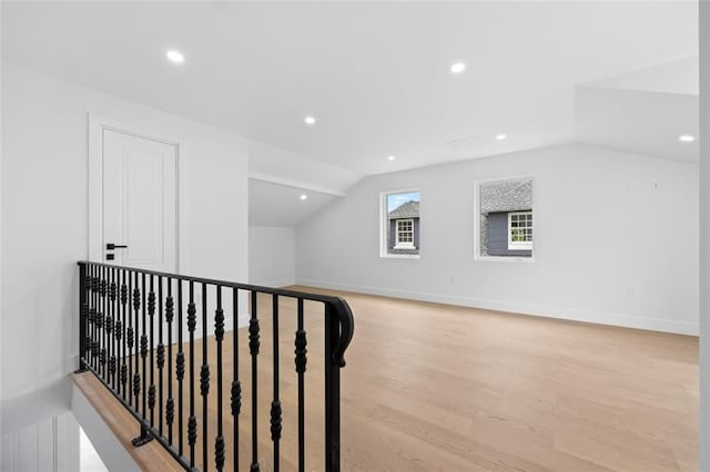227 77th St, Brooklyn, NY 11209 - bonus room with lofted ceiling, light wood-style flooring, and recessed lighting