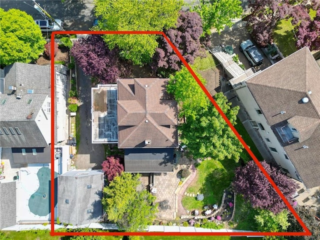 115 Wilson Ter, Staten Island, NY 10304 - aerial overview of property's location with property parcel outlined