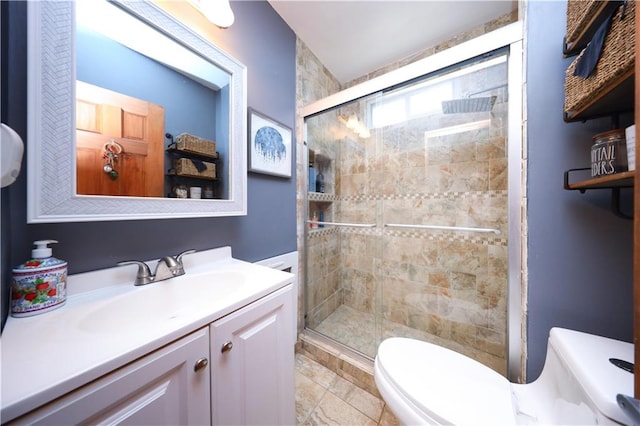 115 Wilson Ter, Staten Island, NY 10304 - full bathroom with toilet, vanity, and a shower stall