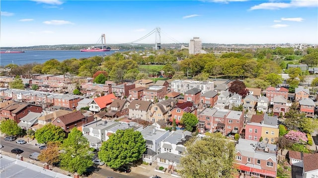 286 Bay 10th St, Brooklyn, NY 11228 - drone / aerial view of a notable bridge and a nearby body of water