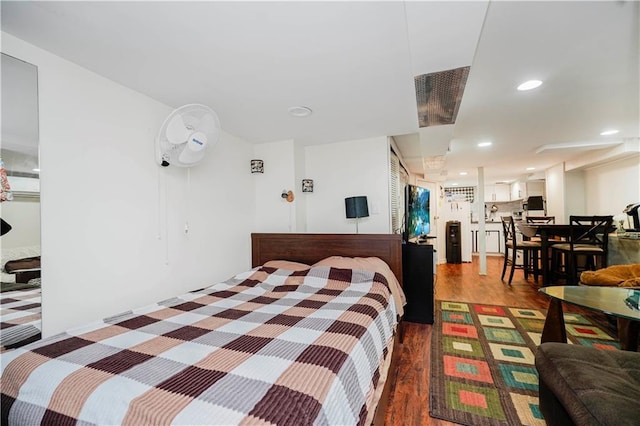 286 Bay 10th St, Brooklyn, NY 11228 - bedroom featuring wood finished floors, recessed lighting, and a closet