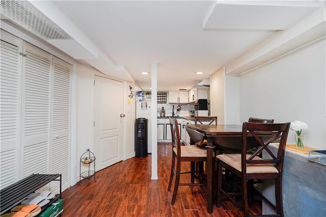286 Bay 10th St, Brooklyn, NY 11228 - dining space featuring dark wood finished floors and recessed lighting