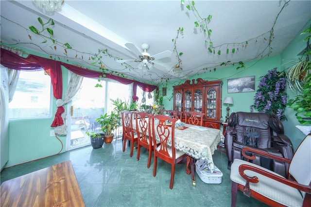 18 Downey Pl, Staten Island, NY 10303 - dining space with ceiling fan