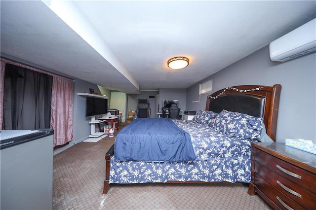 18 Downey Pl, Staten Island, NY 10303 - bedroom with an AC wall unit and carpet flooring
