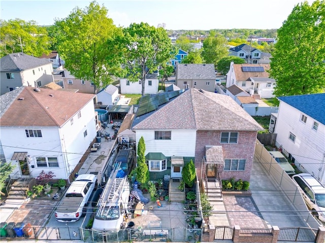 birds eye view of property featuring a residential view