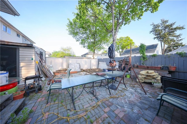 18 Downey Pl, Staten Island, NY 10303 - fenced backyard with a patio area