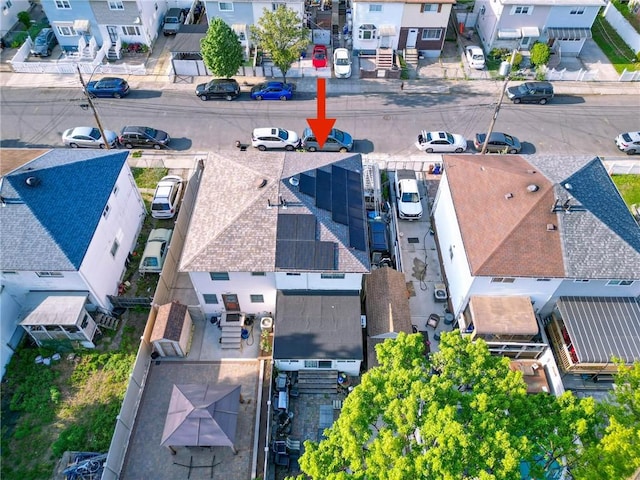 bird's eye view featuring a residential view