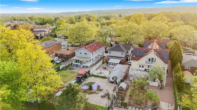 bird's eye view with a residential view