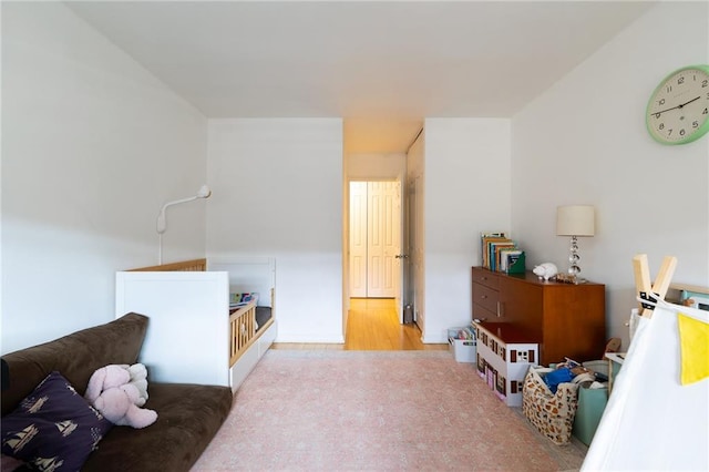 bedroom featuring carpet floors