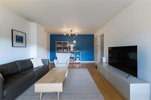 living room featuring wood finished floors