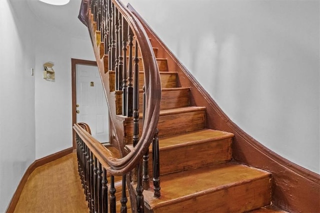 view of stairway