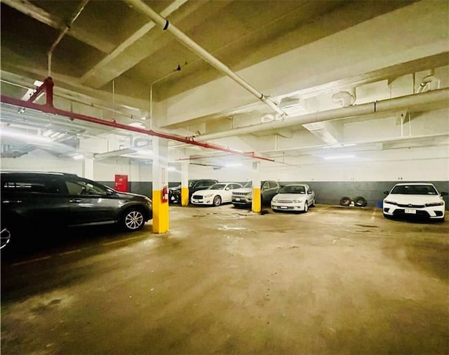 view of parking deck