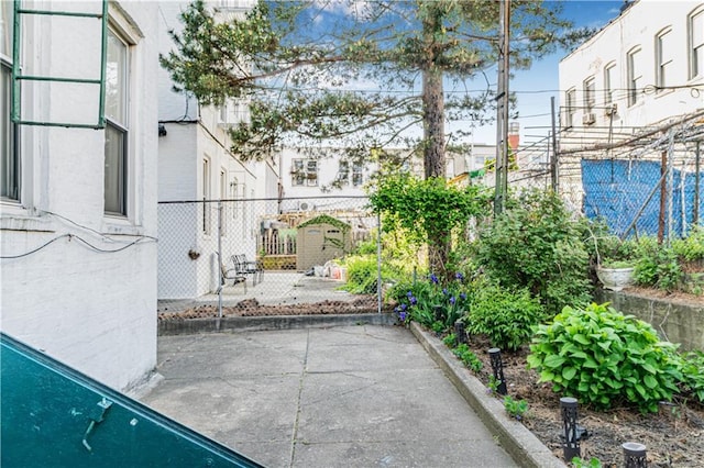 view of patio with fence