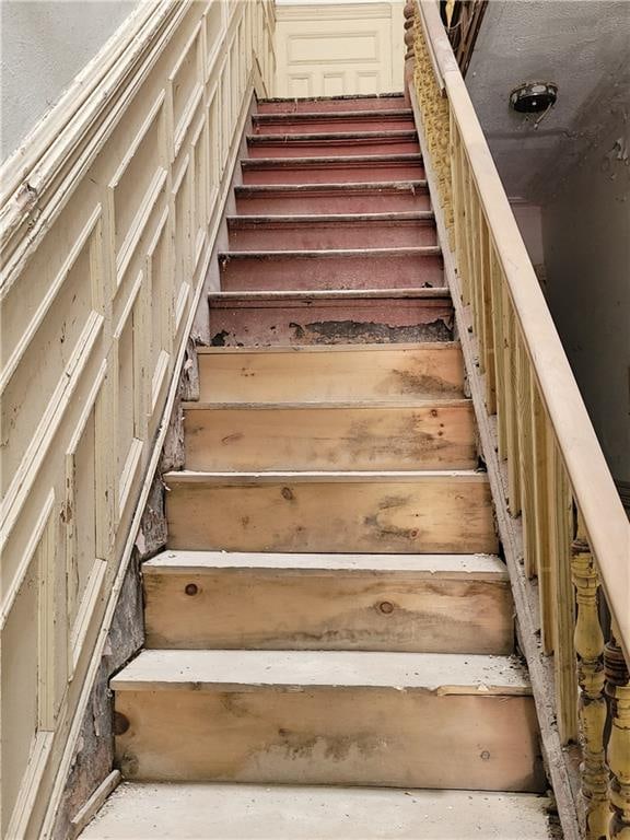 view of stairs