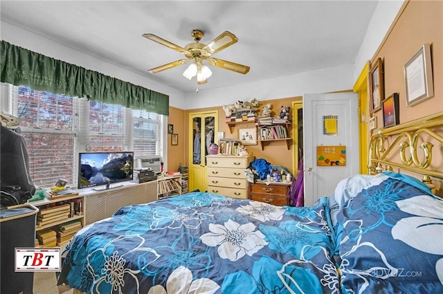 2052 E 28th St, Brooklyn, NY 11229 - bedroom featuring a closet and ceiling fan