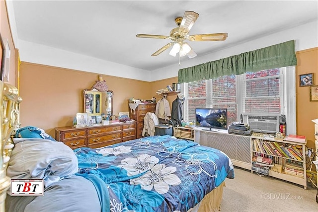 2052 E 28th St, Brooklyn, NY 11229 - carpeted bedroom featuring cooling unit and a ceiling fan