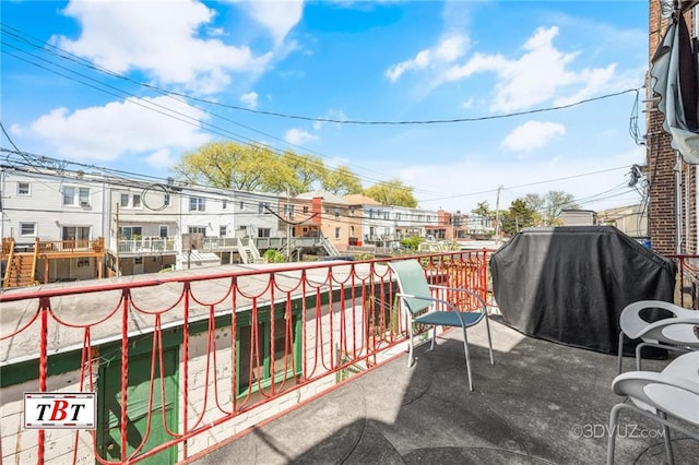 2052 E 28th St, Brooklyn, NY 11229 - balcony featuring a residential view and grilling area
