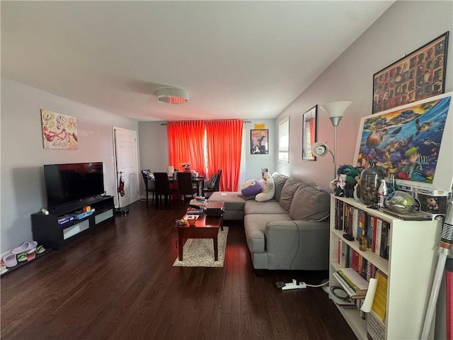 living room featuring wood finished floors