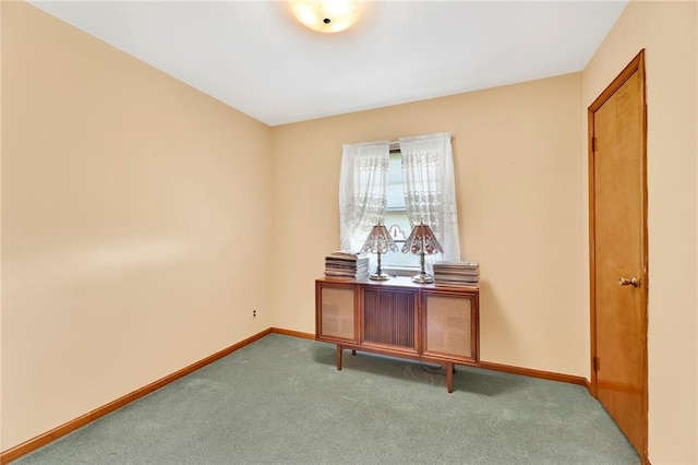 office featuring carpet flooring and baseboards