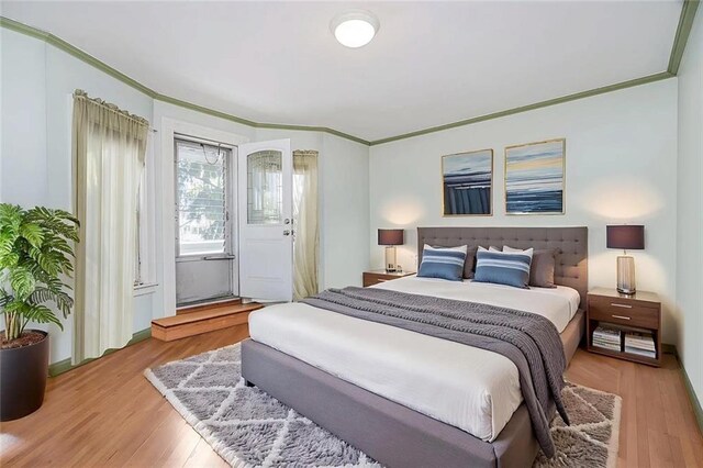 222 Albemarle Rd, Brooklyn, NY 11218 - bedroom with crown molding and wood finished floors