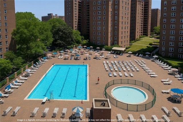 view of pool