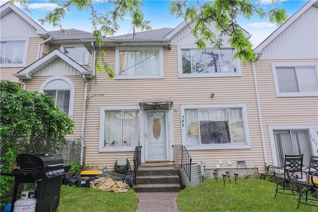 view of property with a front yard