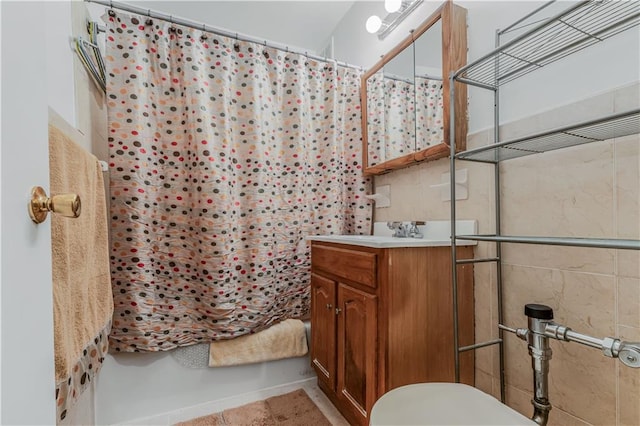 1165 54th St Unit 5U, Brooklyn, NY 11234 - bathroom with curtained shower and vanity