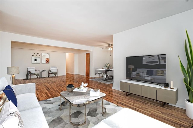 3101 Ocean Pkwy Unit 3H, Brooklyn, NY 11235 - living room with wood finished floors and a ceiling fan