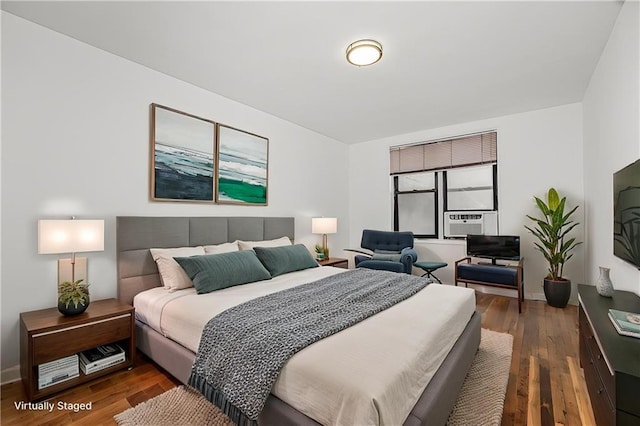 3101 Ocean Pkwy Unit 3H, Brooklyn, NY 11235 - bedroom featuring wood finished floors, baseboards, and cooling unit