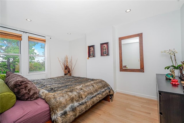 138 Wakeman Pl, Brooklyn, NY 11220 - bedroom featuring light wood finished floors and recessed lighting
