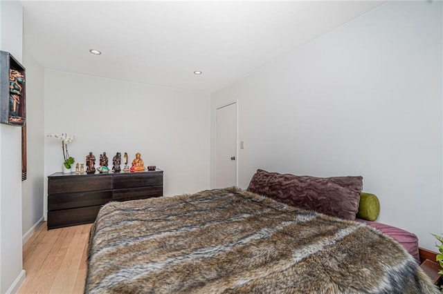 138 Wakeman Pl, Brooklyn, NY 11220 - bedroom with light wood-style floors and recessed lighting
