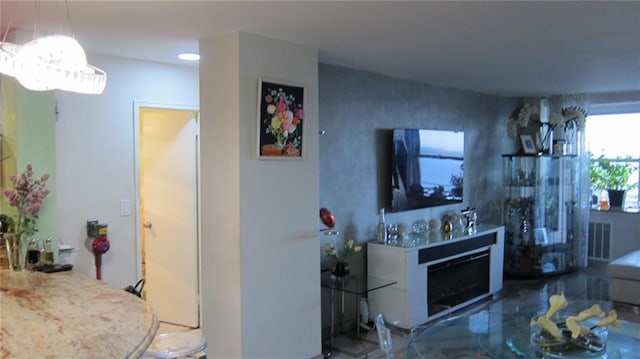 35 Seacoast Ter Unit 21F, Brooklyn, NY 11235 - living room featuring a fireplace