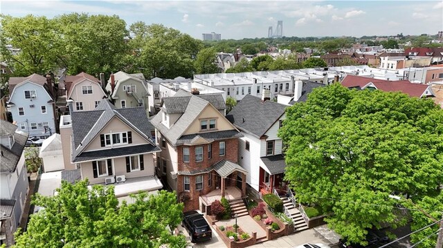 aerial perspective of suburban area
