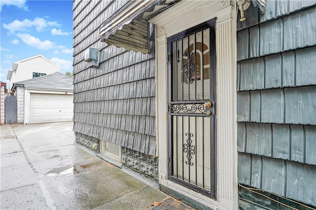 1413 81st St, Brooklyn, NY 11228 - entrance to property with a garage and concrete driveway