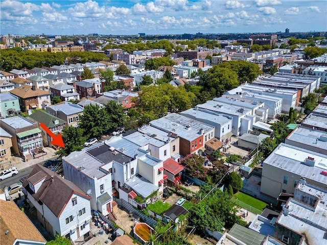aerial view of residential area